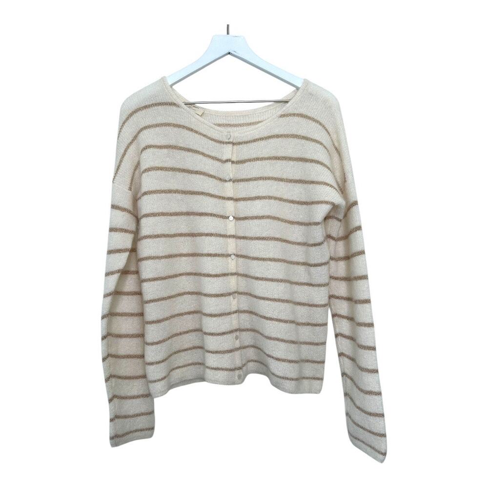 Sezane Gaspard Striped Cardigan Size Large - Picture 6 of 8